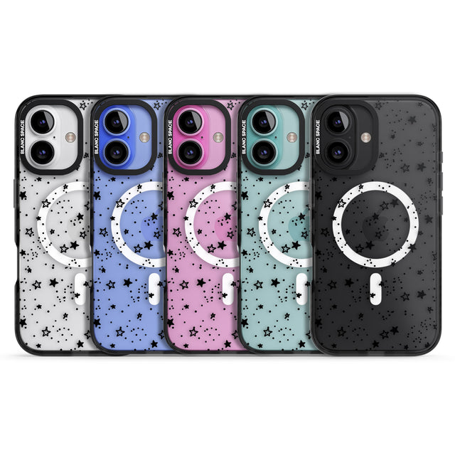 iPhone 16 Pro Max Mixed Stars Black Impact Phone Case