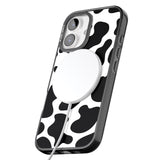 iPhone 16 Pro Max Cow Print Black Impact Phone Case