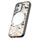 iPhone 16 Pro Max Hand Painted Dogs Black Impact Phone Case