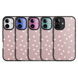 iPhone 16 Pro Max Dark Pink Cute Floral Design Black Impact Phone Case