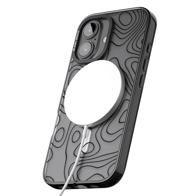 iPhone 16 Pro Max Damascus Steel Black Impact Phone Case