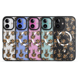 iPhone 16 Pro Max Doberman Watercolour Dog Pattern Black Impact Phone Case