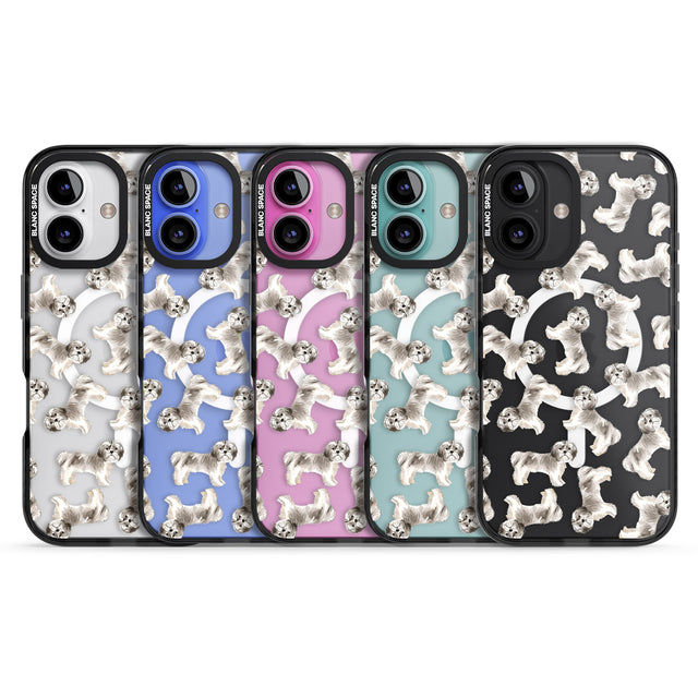 iPhone 16 Pro Max Shih tzu (Short Hair) Watercolour Dog Pattern Black Impact Phone Case