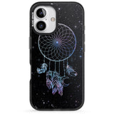 iPhone 16 Pro Max Dreamcatcher Space Stars Galaxy Print Black Impact Phone Case