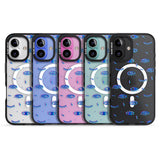 iPhone 16 Pro Max Duotone Psychedelic Eyes Black Impact Phone Case