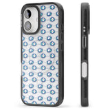 iPhone 16 Pro Max Crazy Eyes (Clear) Psychedelic Eyes Pattern Black Impact Phone Case