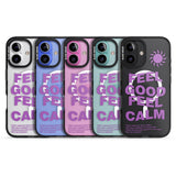 iPhone 16 Pro Max Feel Good Feel Calm (Purple) Black Impact Phone Case