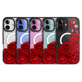 iPhone 16 Pro Max Floral Roses Black Impact Phone Case