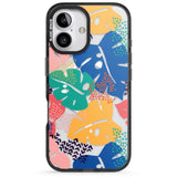 iPhone 16 Pro Max VIbrant Leaves Black Impact Phone Case