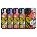 iPhone 16 Pro Max Retro Leaves Black Impact Phone Case