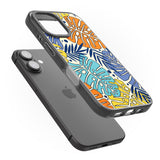 iPhone 16 Pro Max Beach Leaves Black Impact Phone Case