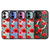 iPhone 16 Pro Max Poppy Garden Black Impact Phone Case