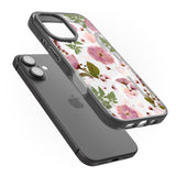 iPhone 16 Pro Max Natural Arrangement of Flowers & Leaves Design Black Impact Phone Case