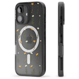 iPhone 16 Pro Max Pressed Flower Black Impact Phone Case