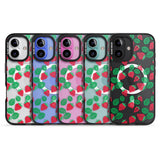 iPhone 16 Pro Max Strawberry Pattern Black Impact Phone Case