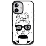 iPhone 16 Pro Max Girl Boss Black Impact Phone Case