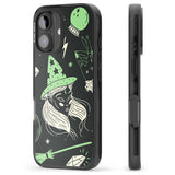 iPhone 16 Pro Max Astrology Witch Pattern Black Impact Phone Case