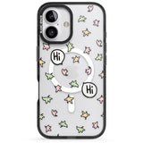 iPhone 16 Pro Max Heartstopper Leaves Pattern Black Impact Phone Case