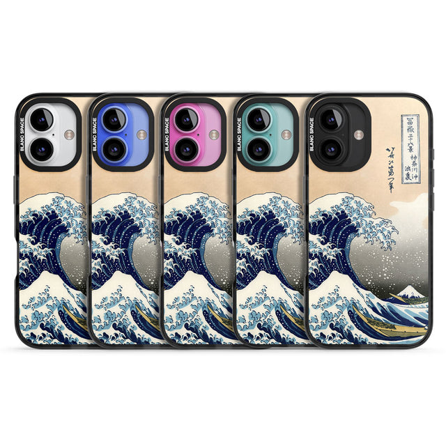 Great Wave Black Impact Magsafe Phone Case for iPhone 16, iPhone 16 Plus