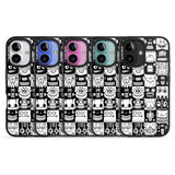 iPhone 16 Pro Max Checkerboard Heads Black Impact Phone Case