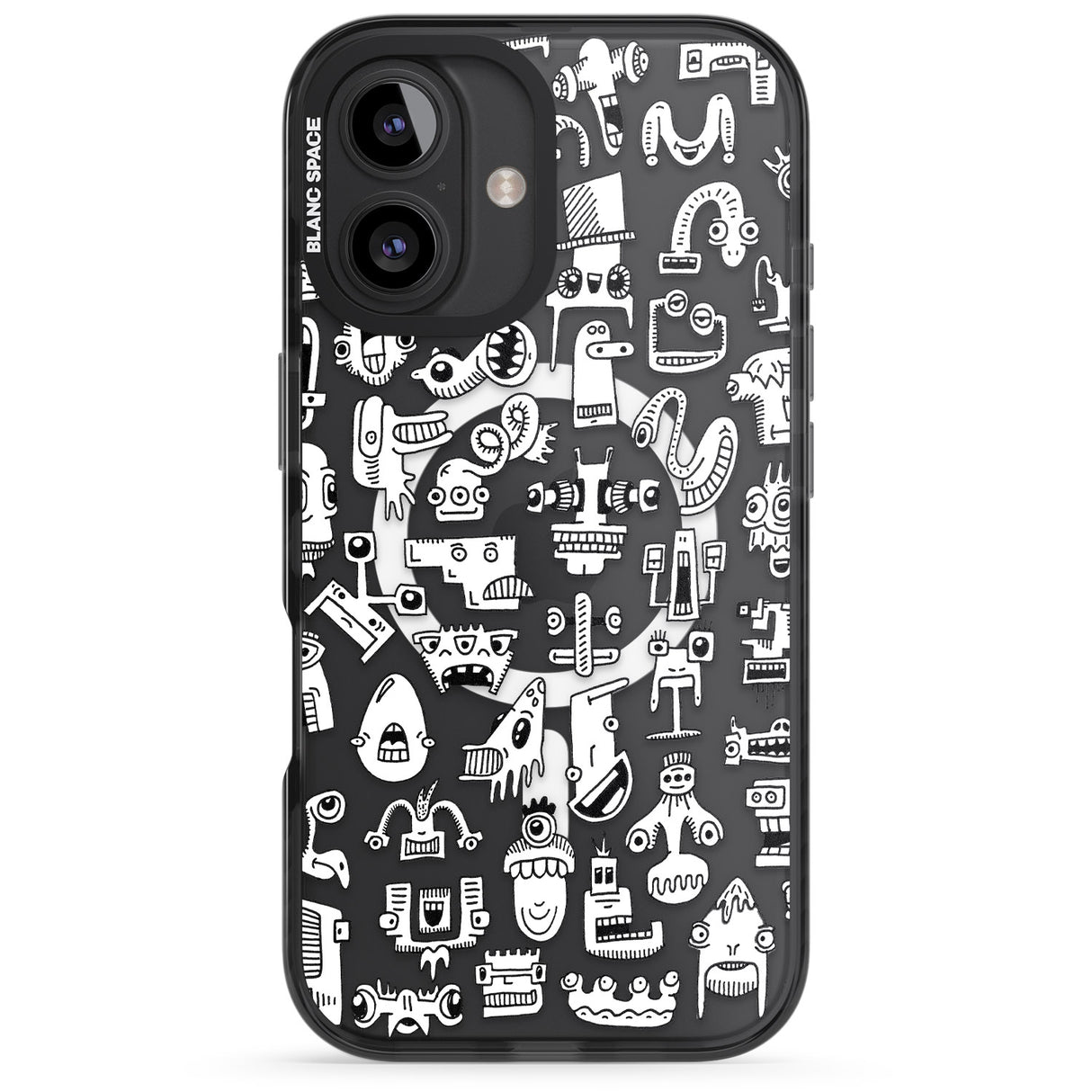 iPhone 16 Pro Max Weird Friends Black Impact Phone Case