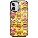 iPhone 16 Pro Max Ramen Noodle Kawaii Pattern Black Impact Phone Case