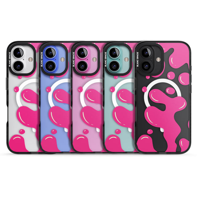 iPhone 16 Pro Max Pink Lava Lamp Black Impact Phone Case