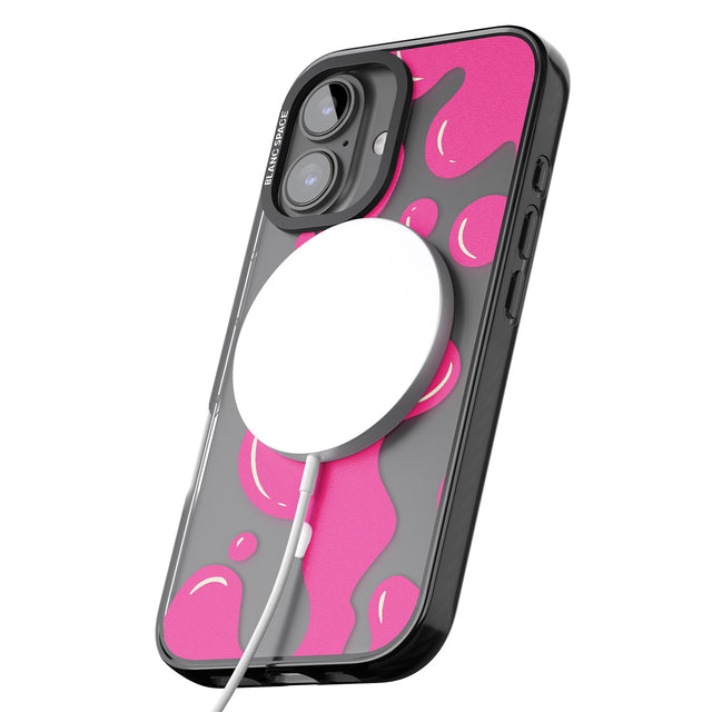 iPhone 16 Pro Max Pink Lava Lamp Black Impact Phone Case