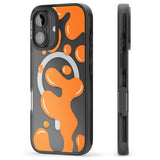 iPhone 16 Pro Max Orange Lava Lamp Black Impact Phone Case