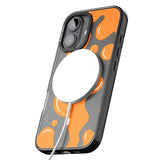 iPhone 16 Pro Max Orange Lava Lamp Black Impact Phone Case