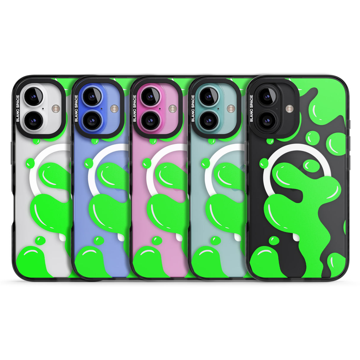 iPhone 16 Pro Max Green Lava Lamp Black Impact Phone Case