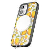 iPhone 16 Pro Max Lemon Pattern Black Impact Phone Case