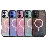 iPhone 16 Pro Max Large Rainbow Mandala Black Impact Phone Case