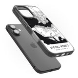 iPhone 16 Pro Max Map of Hong Kong Black Impact Phone Case