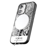 iPhone 16 Pro Max Map of Tokyo, Japan Black Impact Phone Case