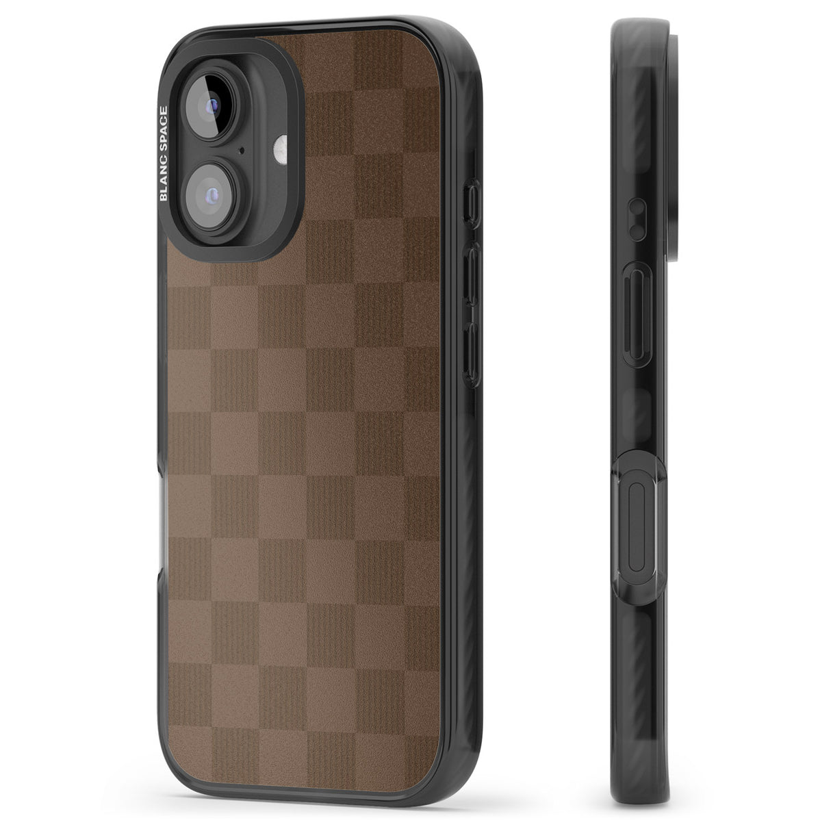 iPhone 16 Pro Max CHOCOLATE CHECKERED Black Impact Phone Case + Magsafe