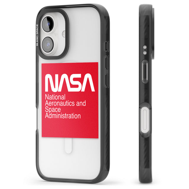 iPhone 16 Pro Max NASA The Worm Box Black Impact Phone Case