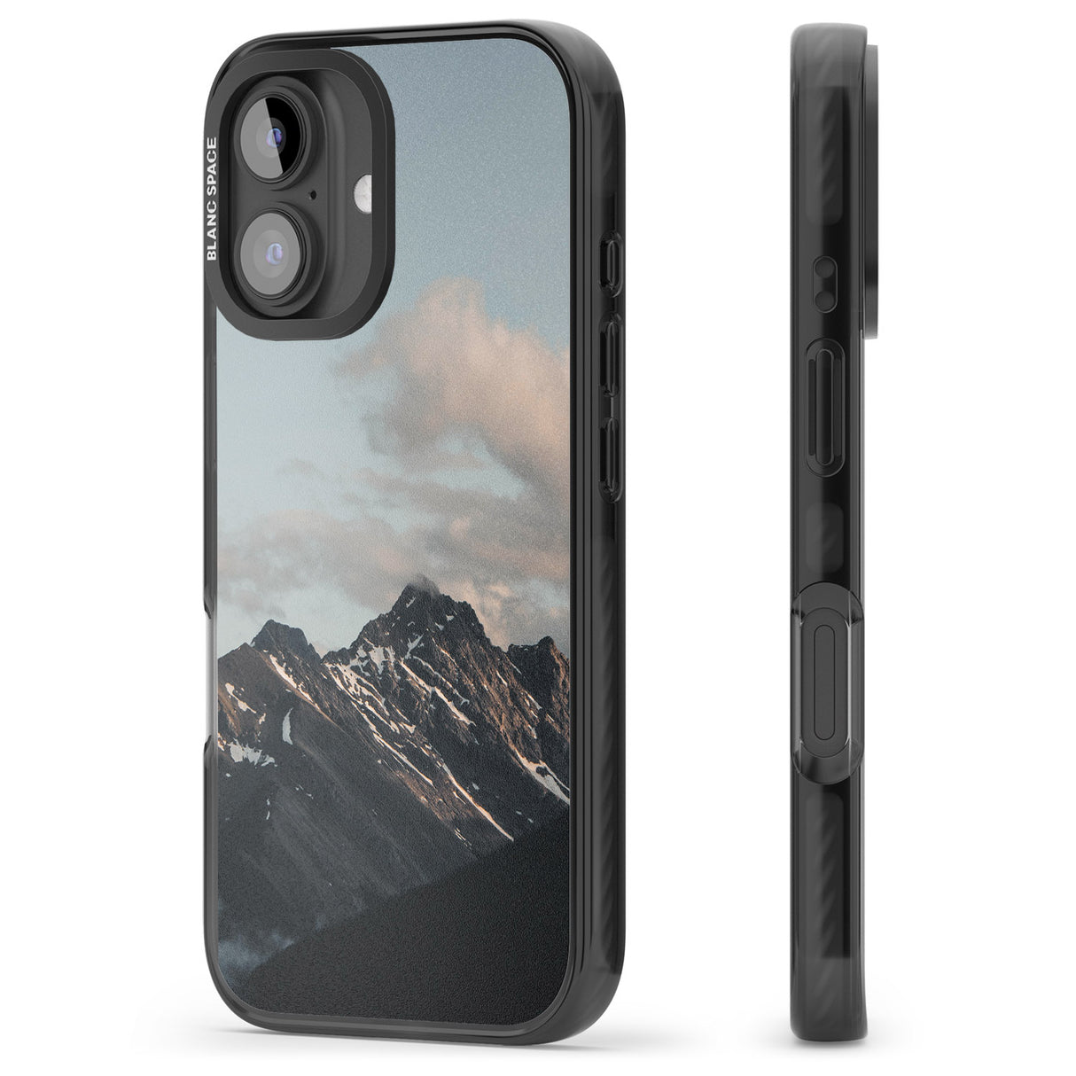 iPhone 16 Pro Max Mountain Range Photograph Black Impact Phone Case