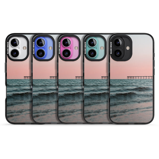 iPhone 16 Pro Max Beach Pier Photograph Black Impact Phone Case