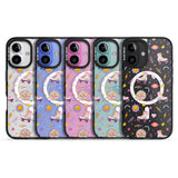 iPhone 16 Pro Max Roller Disco Pattern Black Impact Phone Case