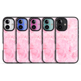 iPhone 16 Pro Max Bright Pink Onyx Marble Texture Black Impact Phone Case