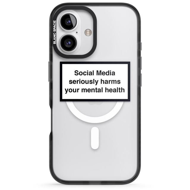 iPhone 16 Pro Max Social Media Quote Black Impact Phone Case