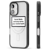 iPhone 16 Pro Max Social Media Quote Black Impact Phone Case