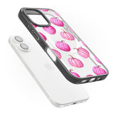 Pink Pumpkins Black Impact Magsafe Phone Case for iPhone 16, iPhone 16 Plus