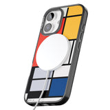 iPhone 16 Pro Max Piet Mondrian's Composition Black Impact Phone Case