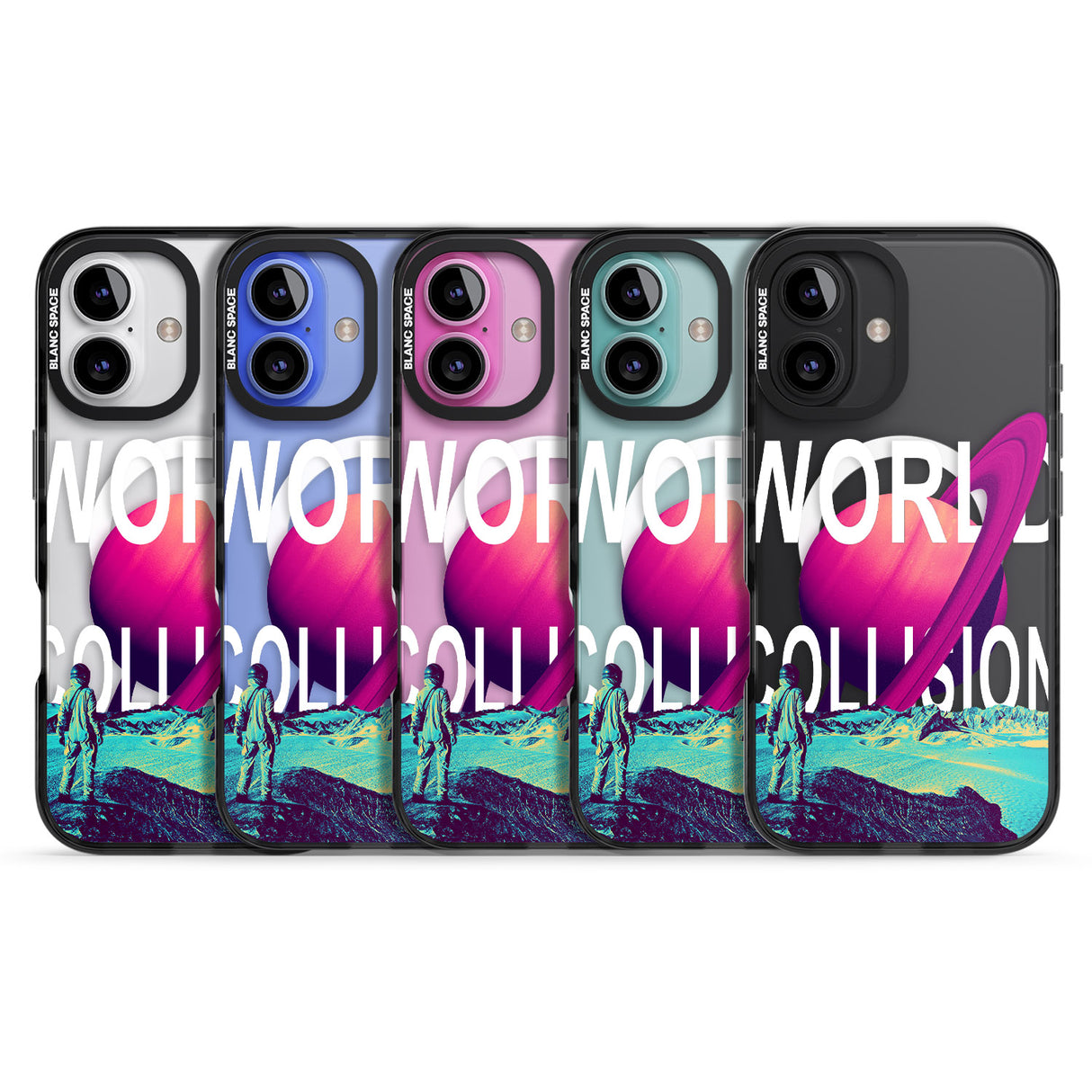 iPhone 16 World Collision Clear Impact Phone Case