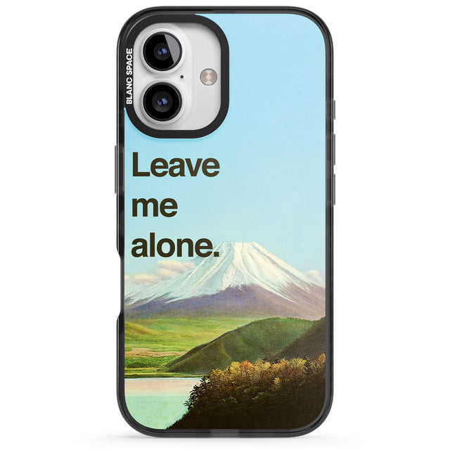 iPhone 16 Pro Max Leave me alone Black Impact Phone Case