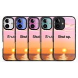 iPhone 16 Pro Max Shut up Black Impact Phone Case