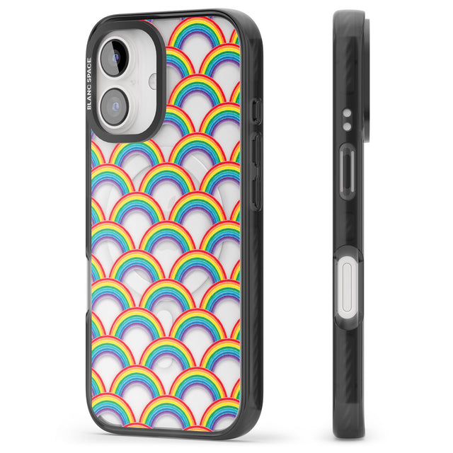 iPhone 16 Pro Max Somewhere over the rainbow Black Impact Phone Case