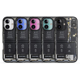 iPhone 16 Pro Max Circuit Board Black Impact Phone Case